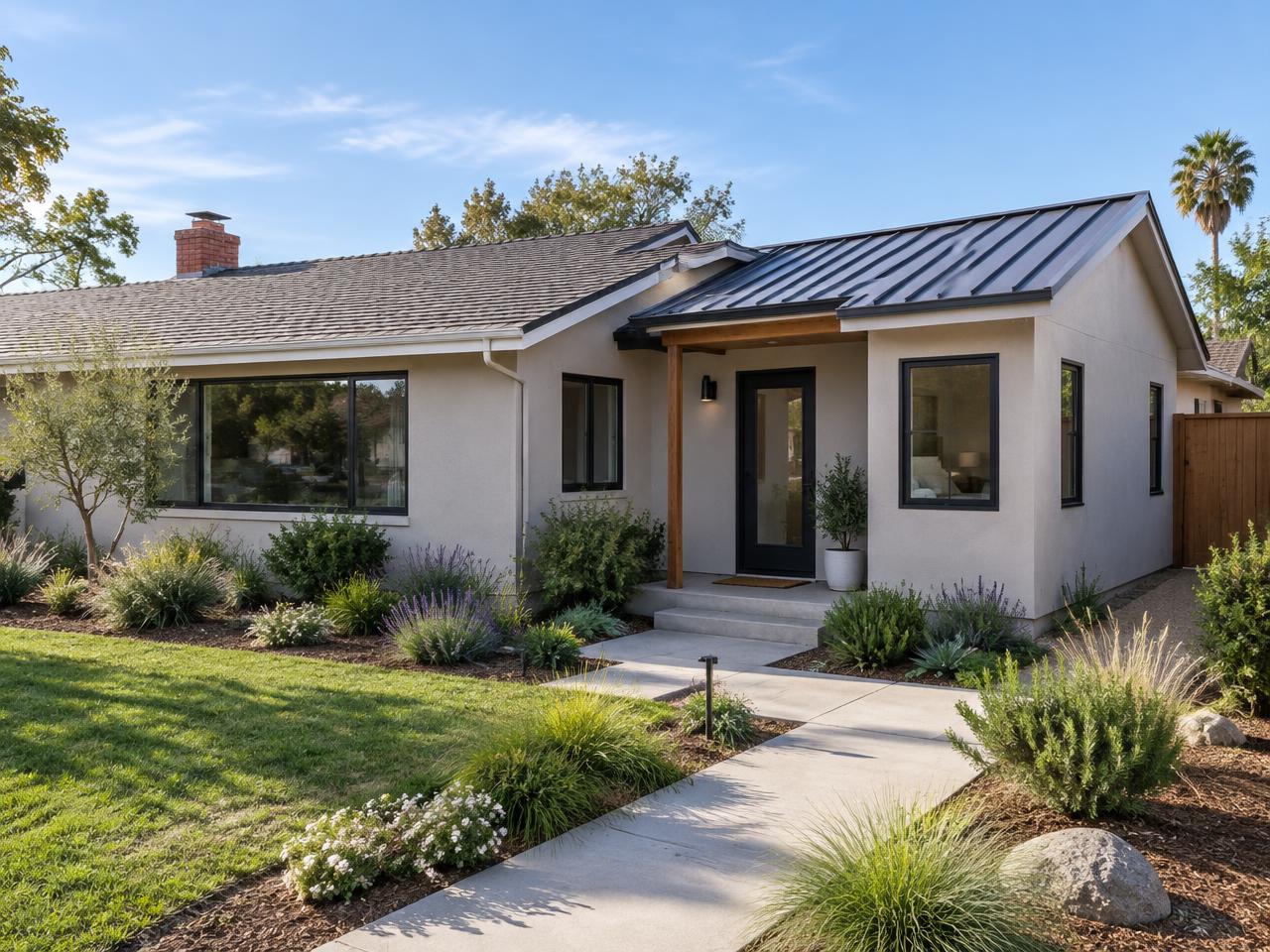 Attached ADU addition on a single-story Sacramento home